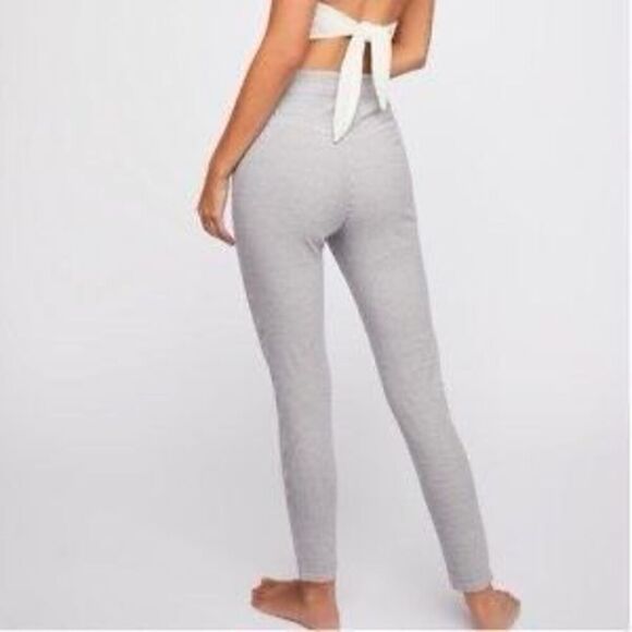 Free People Skinny Railroad Stripe Pants High-Rise‎ Stretch Cotton Blend Size 26 - Picture 2 of 12